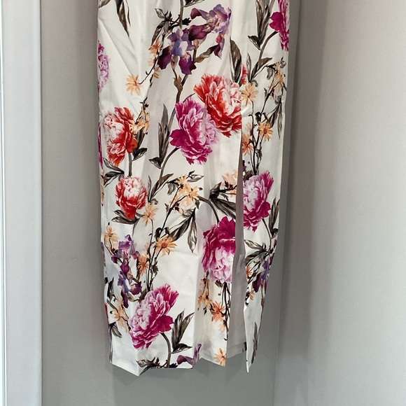 NICHOLAS Lucile Floral Corset Bra Dress in White - Picture 4 of 9